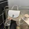 Bolso Tejido a Mano Elegante a la Moda Bolso de Hombro Cruzado Casual Portátil para Mujer Nuevo Bolso de Playa Sencillo para la Orilla del Mar