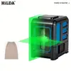 Nivelador Láser Infrarrojo Portátil de 5 Líneas y 2 Líneas Transfronterizo de Mini Tamaño, Nivelador de Agua de Luz Fuerte de Alta Precisión