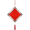 2026 Novo Estilo Chinês Decoração de Janela Antiga Ornamento Pendurado, Pingente de Cartão de Sorte de Papel Vermelho para Ano Novo, Em Branco para Escrever à Mão