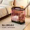 Cesto de ropa sucia para el hogar, tapete de baño impermeable para yoga, cesta de almacenamiento de equipo de fitness, cesto de ropa sucia estrecho de gran capacidad con ruedas