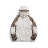 Jaqueta com Capuz Masculina 2023 Primavera Nova Moda Solta Combinando Cores Simples Jaqueta Masculina Tamanho Grande Estilo Hong Kong