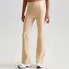 Pantalones de Pierna Ancha Acampanados Estilo Europeo y Americano, Ajustados, Sensación de Segunda Piel, Pantalones de Yoga Levanta Glúteos para Mujer, de Cintura Alta, Ligeramente Acampanados, Pantalones Deportivos Casuales al por Mayor