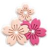 Nueva serie Sakura de zapatos con flores, hebillas decorativas de PVC, goma suave, accesorios decorativos personalizados, adornos para zapatos.