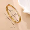 Pulseira de Aço Inoxidável para Unhas e Argila com Broca Transfronteiriça, Pulseira Feminina Elegante e na Moda, Pulseira de Aço Titânio Banhada a Ouro 18K