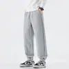 Ropa de Hombre Shanggu Temporada de Primavera Alta Calidad Retro Japonés Holgado Pantalones de Chándal de Punto para Hombre Pantalones Casuales Simples para Hombre