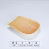 Platos de postre tejidos estilo ratán de melamina, bandejas para servir de restaurante de hot pot, vajilla tejida de bambú, platos rectangulares y platos de plástico imitación porcelana