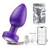 Brinquedo de Plug Anal com Controle Remoto, Dispositivo Vibratório de Masturbação Anal com Controle Remoto, Brinquedo Sexual para Adultos, Silicone Elétrico Sm para Exterior