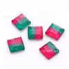 Zafiros Facetados Personalizados de Fábrica Combinación de Colores Rojo y Verde Tourmalina Forma de Huevo Redondo Cuadrado Piedras Sueltas de Combinación de Colores Se Pueden Incrustar en Joyería