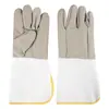 Guantes Protectores Especiales de Piel de Vaca para Soldadura, Engrosados y Reforzados, Antideslizantes y Resistentes al Desgaste, Guantes de Protección Laboral para Soldadura Resistentes a Altas Temperaturas para Soldadores