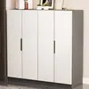Zapatero sencillo de madera maciza para uso doméstico, armario de almacenamiento integrado para montar en la pared, zapatero de entrada interior de gran capacidad