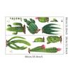 Fan Xi Nova Linha de Rodapé de Cacto Tropical Adesivos de Parede Canto do Jardim de Infância Papel de Desenho Autocolante FX-C121