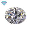 Huagang Gem Moussan Diamante Diamante Nu Anéis Ovais Moissanite em forma de Ovo Pedra Nua d-cor Pedra Principal Imitação de Diamante Atacado