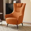Sofá de Um Lugar Estilo Americano Luxo Leve Moderno Simples Designer Nórdico Varanda Sala de Estar Hotel Encosto Alto Casual Cadeira Tigre
