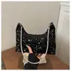 Bolso de Hombro Único Brillante con Lentejuelas de Purpurina Coloridas de Moda para Mujer Primavera 2026 Nuevo Elegante Retro Chic Bolso de Cadena para el Brazo