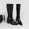 Primeiro encontro temporada super bonitas botas empilhadas Maillard botas longas femininas petite botas longas bico fino emagrecedoras botas de cavaleiro