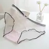 Tingweiya Ropa Interior Japonesa Nueva para Mujer Encaje Amor Cintura Media Algodón Puro Interior Sexy Delgada Transpirable Ropa Interior para Niñas