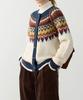 Suéter vintage estilo academia com fivela de canto feminino inverno 2024 novo casaco cardigan de malha estilo preguiçoso