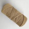 Cuerda de Algodón Hilada al Alma de 4 mm Macramé Cuerda Tejida a Mano Bolsa Colgante Tapiz Material Hilo de Algodón Grueso Decoración para el Hogar