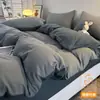 Capa de edredom de algodão lavado peça única 1,5m capa separada sem acolchoamento 200x230cm conjunto de lençóis de cama de quatro peças primavera