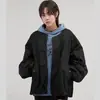 Chaqueta de Algodón Casual Holgada de Manga Larga sin Cuello Spell2025 Nueva de Otoño e Invierno