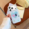 Peluche de Gato en Forma de Corazón Aplicable a Apple 17ProMax Funda de Teléfono Moderna 18Pro iPhone16 Bloque de Color Resistente a Caídas 15