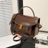 Bolso de mano para viajero Mujer 2025 Primavera Nueva Moda Transfronterizo Cuero Encerado Bolso Mensajero Texturizado Bolso Bandolera