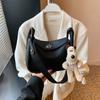 A Bolsa de Ombro Estilo Balde com Padrão de Lichia Mais Popular Deste Ano é Fashion e Elegante, Bolsa Transversal, Bolsa Versátil para o Dia a Dia para Mulheres