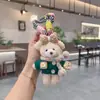Cachecol Suéter Fofo Urso Boneca Chaveiro Desenho Animado Criativo Laço Boneca Pingente de Bolsa Pingente da Moda