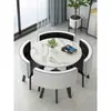 Mesa e Cadeiras Simples Modernas para Negócios e Recepção de Convidados, Mesa Redonda Pequena para Lanchonete de Chá com Leite, Mesa de Jantar