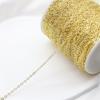 Corrente de ouro 14K/18K que preserva a cor corrente O-chain banhada a ouro corrente fina corrente de extensão pulseira colar acessórios diy