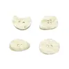 Botões Irregulares de Resina de 25mm em Design de Concha Falsa, Botões Decorativos Bege para Casacos e Suéteres