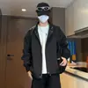 Jaqueta piloto Harrington estilo americano, corte justo, coleção de primavera, gola alta masculina, à prova de vento e à prova d'água, peça externa casual para homens e mulheres