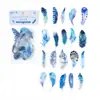 Paquete de Pegatinas de Tinta Blanca 'Sugar Poetry Pet' Serie Pluma Pegatinas Decorativas para Diario con Temática de Plumas Incluye 40 Piezas