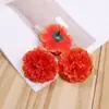 Flor de seda hecha a mano DIY tocado de boda cabeza de clavel arco de flores simulación decoración del hogar fábrica al por mayor