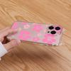 Funda para Teléfono Móvil con Orejas de Gato Flor Rosa para iPhone 16 14/15Promax Transparente Modelo para Mujer 13 Nicho Sencillo Suave