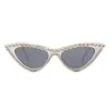 Óculos triangulares moda retrô óculos de sol exagerados com strass estilo gatinho óculos de sol com strass estilo gatinho transfronteiriços moda europeia e americana