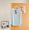 Camisa de Manga Larga con Parches Divididos de Papel Delgado con Efecto Enfriador, Protector Solar de Verano, Top Holgado, Holgazán, Estilo Fluido, Adelgazante para Mujer