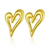 Pendientes Populares de Acero Inoxidable en Internet Europeos y Americanos para Mujer Lujo Ligero Transfronterizos Elegantes Retro Moda Joyería de Acero de Titanio de Gama Alta