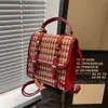 Mochila Feminina Mochila Design de Nicho Bolsa 2024 Nova Fashionável Multiuso Portátil Faculdade Xadrez Mochila Escolar