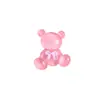 Oso de Pajarita Colorida con Purpurina Fina Transparente Accesorios de Resina DIY Pegamento en Crema Funda para Teléfono Pasador Adorno para el Cabello Parche