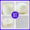 High-end redondo frasco de creme de fundo garrafa de máscara de cabelo de plástico PP garrafa cosmética 500ml de grande capacidade corpo loção esfoliante frasco