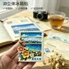 Imanes de Refrigerador de Paisaje 3D, Decoración del Hogar Cultural y Creativa, Recuerdo de Viaje, Imanes Decorativos de Resina, Artículo de Regalo