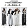 Pantalones de moda holgados Minnie Yamamoto para mujer 24 nuevos casuales sueltos de cintura alta adelgazantes con drapeado de pierna ancha