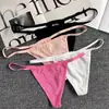 Exportação Europeia e Americana da Amazon Fio Dental de Algodão com Tira Fina Roupa Íntima Feminina T-Pants de Cintura Baixa Anti-Exposição para Dança Esportes