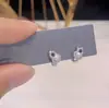 Nuevos Pendientes de Perla con Zirconia Blanca Estilo Chino Personalidad Única Pendientes para Mujer con Diamantes Brillantes Pendientes de Estilo Lujo Ligero Simple