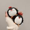Pingüino Hongo Estuche para Audífonos Inalámbricos Bluetooth AirPods Pro Apple 2/3 Generación Cubierta Protectora de Silicona Dibujo Animado Lindo