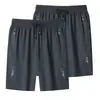 Shorts Masculino de Verão Secagem Rápida Seda Gelada Esportivo Casual Fresco Solto Tamanho Grande Finos de Cinco Pontos Venda por Atacado