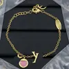 Pulsera Nueva de Diseñador Estilo Europeo y Americano Transfronteriza con Logo y Múltiples Patrones de Letras para Mujer, Lujo de Gama Alta, Fotos Reales, Mayoreo