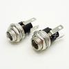 Conector de alimentación de CC de metal DC-025M con interfaz de 5,5-2,1 mm/2,5 mm con rosca