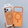Aplicable a Funda Magnética 18Pro Max Tacto Suave Bloqueo de Color Funda para Teléfono Apple Serie 17 Acrílico En Stock